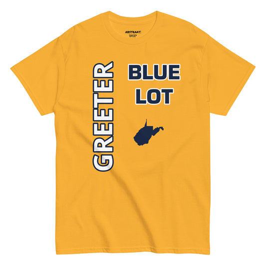 “Blue Lot GREETER” abstrakt. T